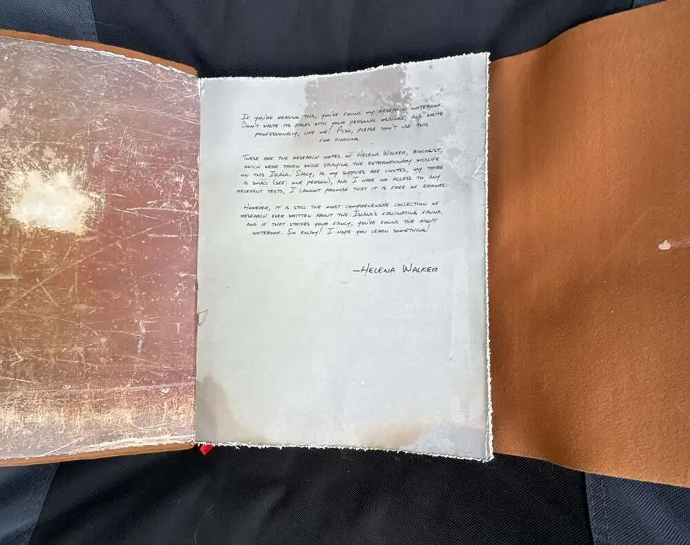 ARK: Survival Evolved Branded Distressed Leather Portfolio Notebook Cover